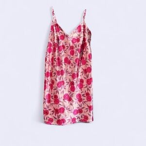 Floral Pink Slip Dress
